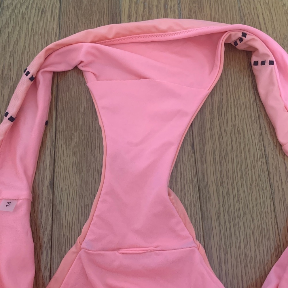 Seafolly Australia Bikini Bottoms Coral Pink Size 14 US Size 10 Medium NWOT - Picture 7 of 7